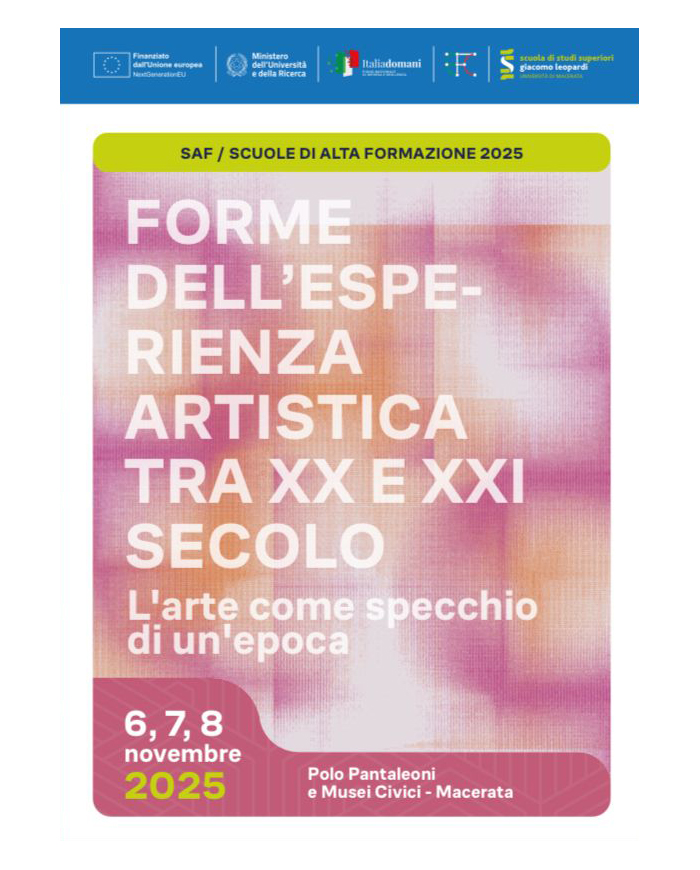 Forme dell'Esperienza Artistica tra XX e XXI Secolo