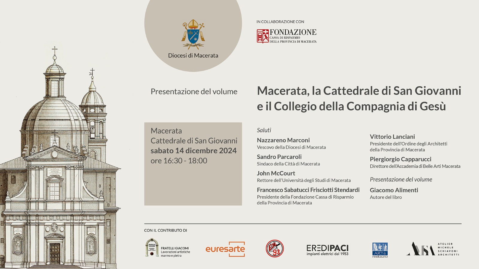 Presentazione del volume Macerata, la Cattedrale di San Giovanni e il Collegio della Compagnia di Gesù