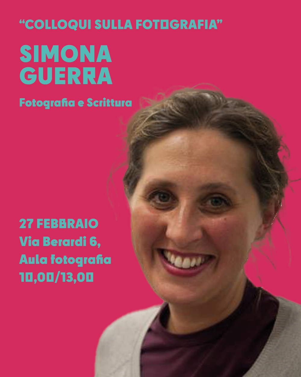 “Colloqui sulla fotografia” Simona Guerra, Fotografia e Scrittura