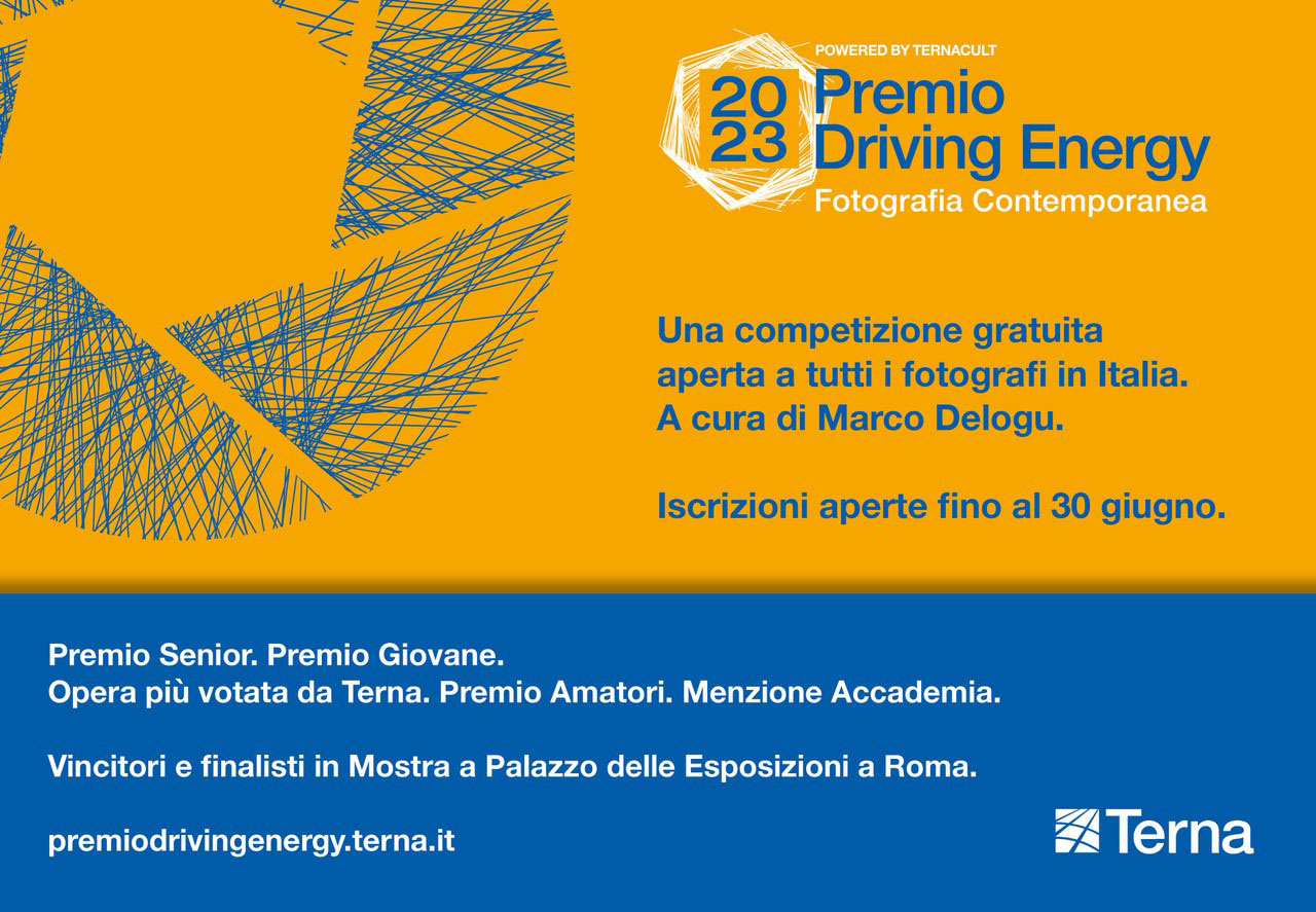  TERNA, AL VIA IL PREMIO DRIVING ENERGY 2023 - FOTOGRAFIA CONTEMPORANEA - PARTECIPAZIONE GRATUITA
