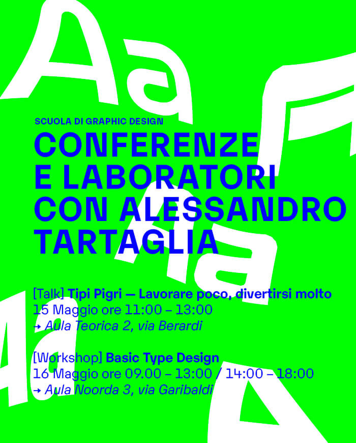Conferenze e laboratori con Alessandro Tartaglia