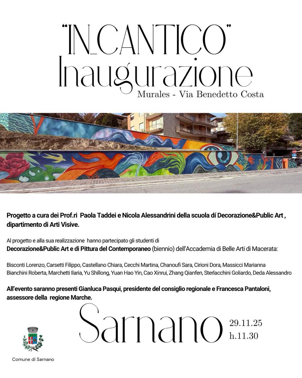Inaugurazione progetto IN_CANTICO