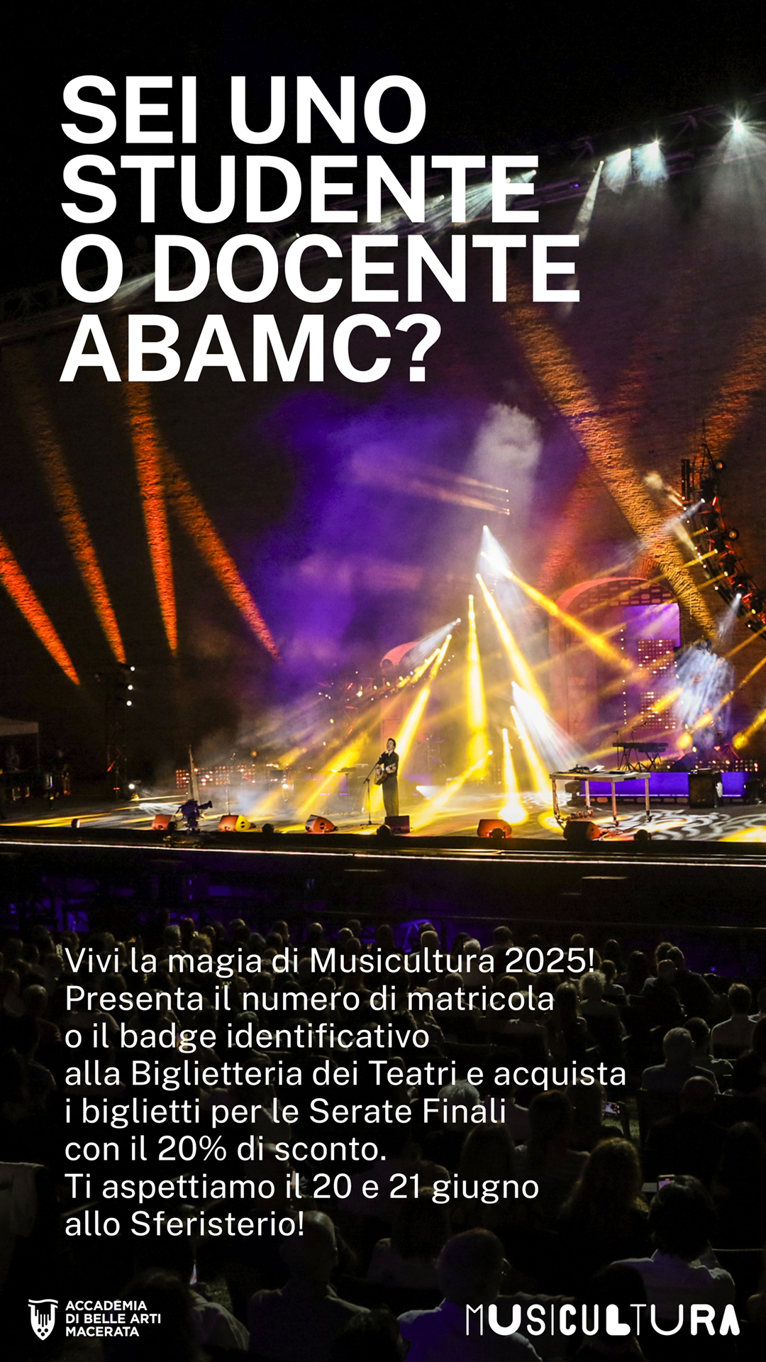CONVENZIONE MUSICULTUA PER BIGLIETTI FESTIVAL