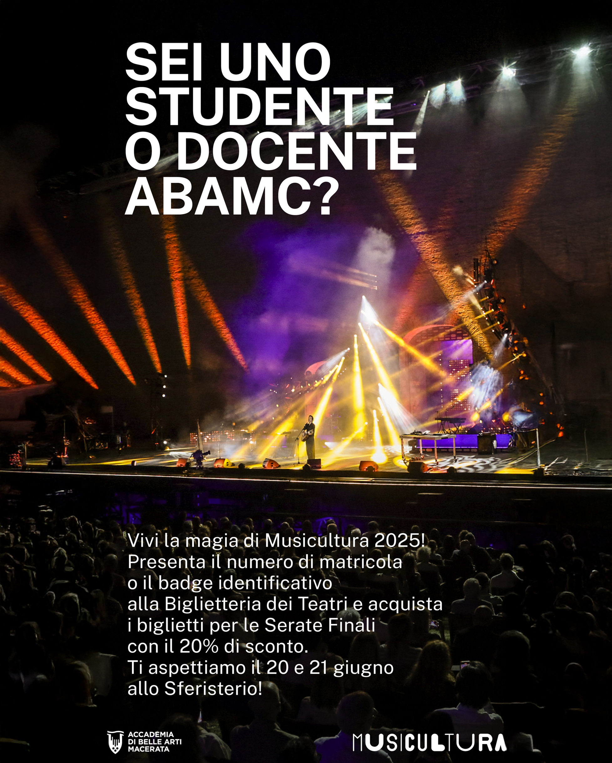 CONVENZIONE MUSICULTUA PER BIGLIETTI FESTIVAL